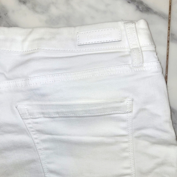 BLANKNYC ROLL OVER White Stretch Denim Shorts Size 28 - Picture 6 of 11
